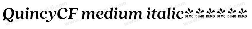 QuincyCF medium italic字体转换